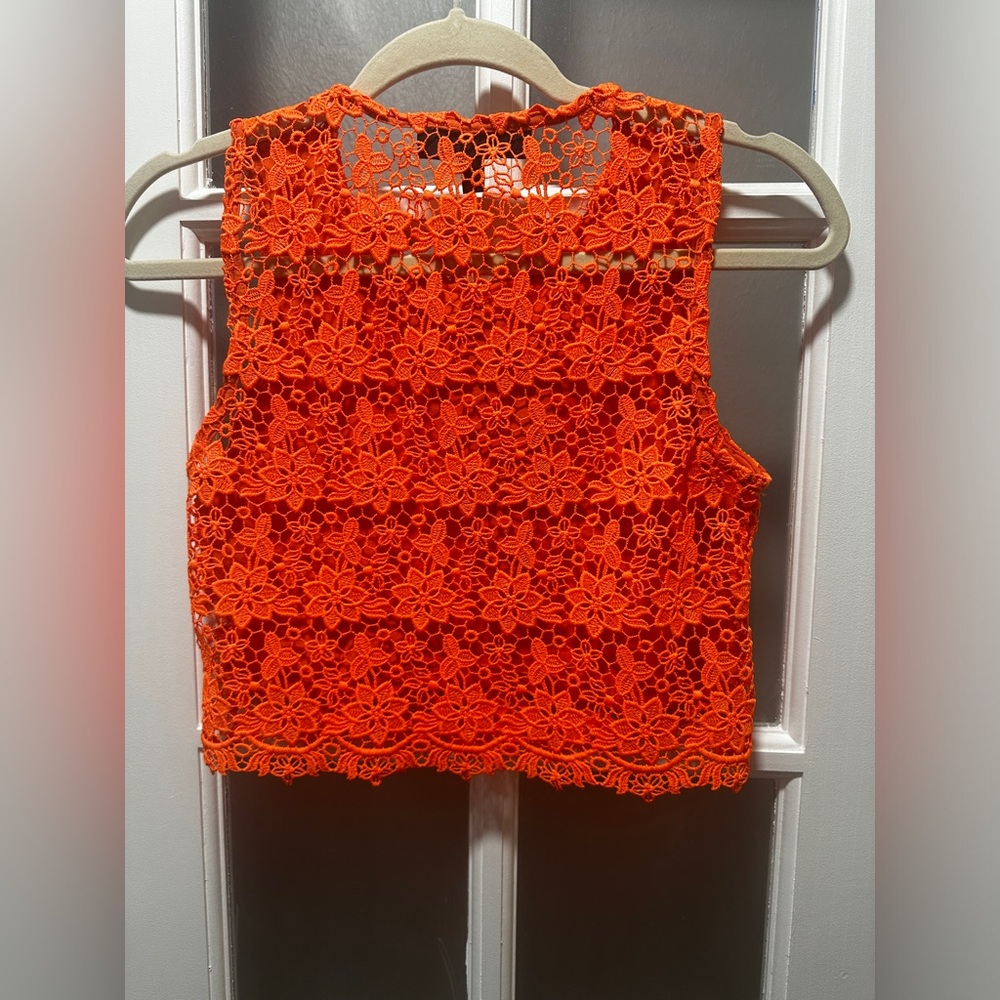 Topshop Lace Crop Top - Picture 4 of 4